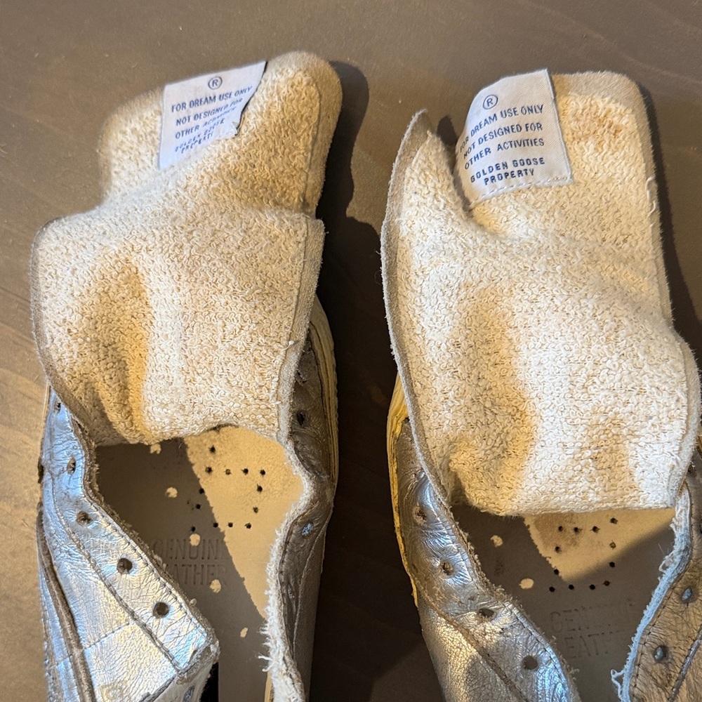 Golden Goose Silver Glitter High-Top Sneakers - Picture 8 of 10